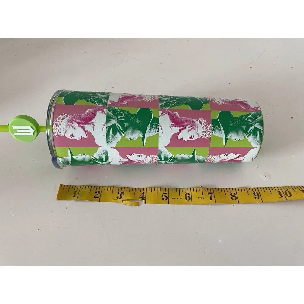 Universal Studios WICKED Elphaba And Glinda Metal Tumbler With Straw‎ NEW